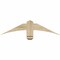 Ekena Millwork Bellingham Rough Sawn Timber Gable Bracket, Douglas Fir, 36"W x 9"H x 2"D x 4"F, 6/12 Pitch GBW036X09X0204BEL00RDF - alternate 1